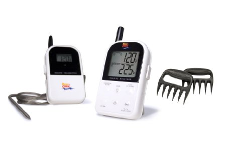 Maverick Wireless Barbecue Thermometer - White ET732 - Includes Bear Paw Meat Handlers