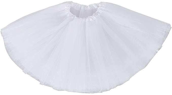 Lullaby Kid's Fairy Princess Costume Accessory 4 Layered Tulle Girls Tutu Skirt