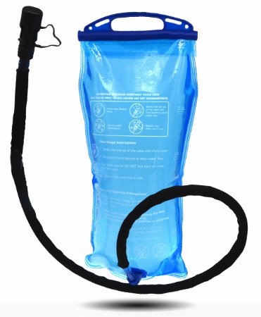 ZOMAKE Hydration Bladder 3L/2L Water Reservoir for Hydration Backpack (Bicycling Camping Hiking) FDA Approved Non Toxic BPA Free Strong Material - Carrying Handle Included -Lifetime Guarantee