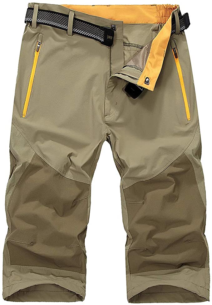 CARWORNIC Men's Outdoor Hiking Shorts Quick Dry Lightweight Stretch Mountain Casual Cargo Shorts