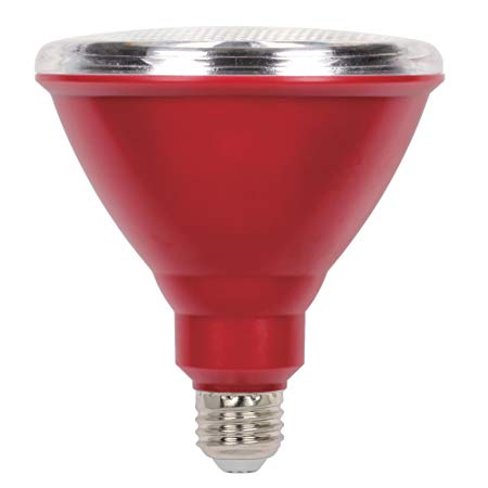 Westinghouse Lighting 3314700 100-Watt Equivalent PAR38 Flood Red Outdoor Weatherproof LED Light Bulb with Medium Base, 1 Pack