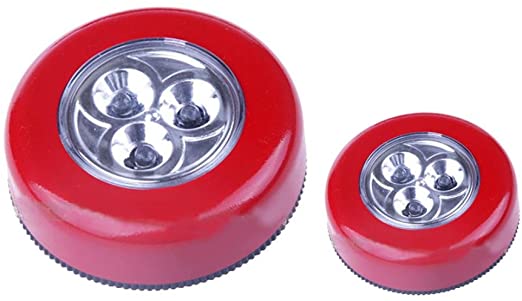 Chezaa Motion Sensor Light, Kitchen Cabinet Closet Lighting Touch Lamp (Red)