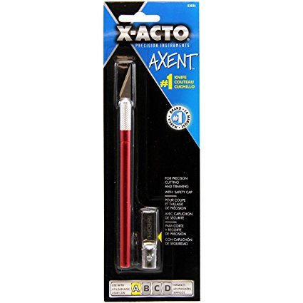 Elmers/X-Acto X3036 Axent Knife with Cap, Red