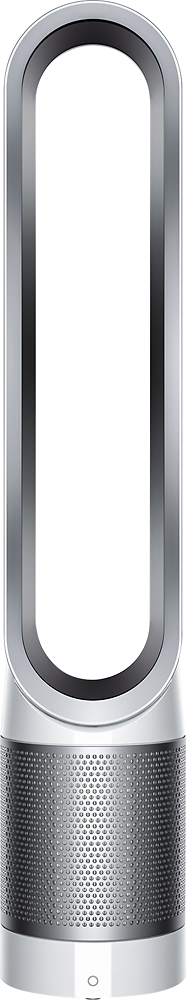 Dyson - TP02 Pure Cool Link Tower 400 Sq. Ft. Air Purifier - White, silver
