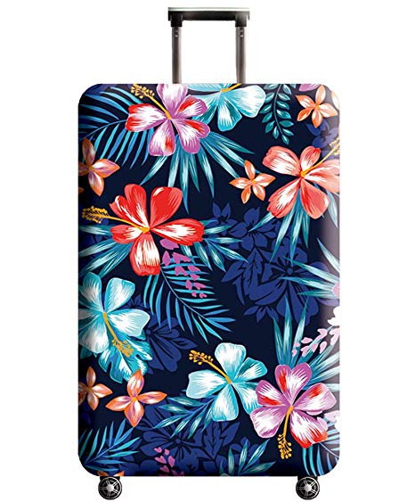 Luggage Cover, THome Protective Washable Suitcase Cover - Travel Elastic Spandex Suitcase Protector with Luggage Tag Fits 18 to 32 Inch Luggage