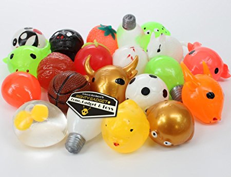 Sticky Squishy Funny Splat Balls Assortment Pack by Mighty Gadget (R) (1 Dozen Splat Balls)