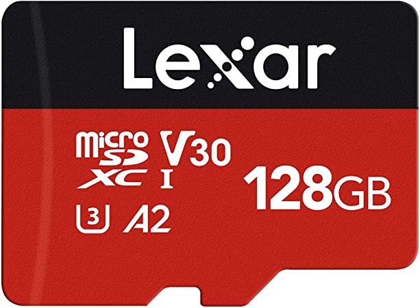 Lexar Micro SD Card Up to 160/90MB/s(R/W), 128G MicroSDXC Memory Card   SD Adapter with A2, C10, U3, V30, 4K Video Recording, TF Card