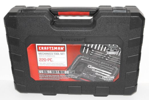 Craftsman 220 pc. Mechanics Tool Set with Case, # 36220 (Newest Version)