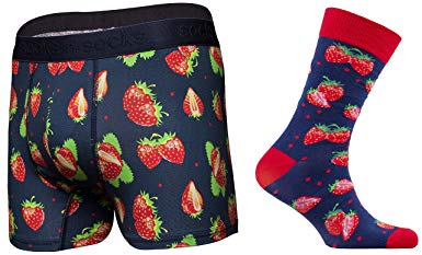 Mens Boxer Briefs-Premium Underwear for Men Comfortable Boxer & Socks-Gift Box