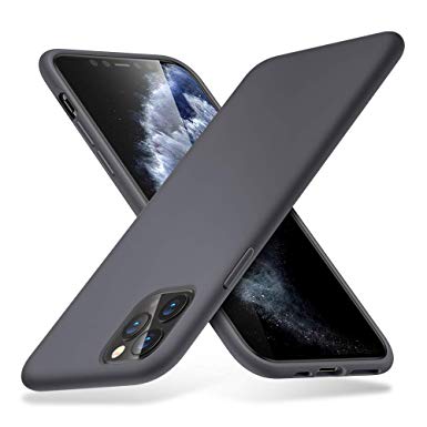 ESR Yippee Color Soft for iPhone 11 Pro Max Case, Liquid Silicone Rubber Case Cover [Comfortable Grip] [Screen & Camera Protection] [Shock-Absorbing] for iPhone 11 Pro Max 6.5-Inch - Grey