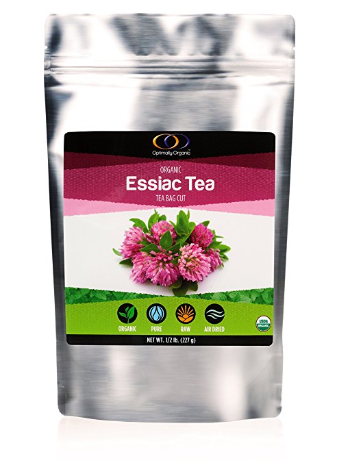Organic Essiac Tea, Powerful Herbal Blend, Tea Bag Cut, 1/2 lb