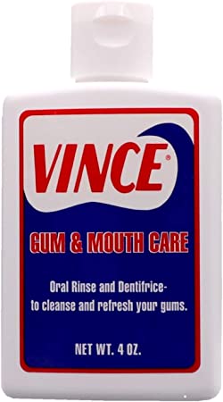 Vince Gum and Mouth Care - Oral Rinse and Dentifrice - 4 Ounce - Oxygenating Oral Rinse - Improve Gum Health - Cleanse and Refresh Your Gums - Pleasantly Flavored
