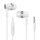 Eaglewood In-Ear Wired Headphones with Built-in Microphone for iPhone iPad iPod Android Smartphones Tablets Computers MP3 Players
