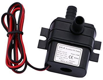 Driew 4.8W DC 12V Water Pump, Brushless Waterproof Mini Submersible Water Pumping Pump