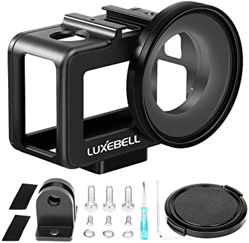 Luxebell Aluminium Alloy Skeleton Thick Solid Protective Case Shell Frame Housing for DJI Osmo Action Camera