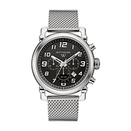 Wittnauer Men's Quartz Stainless Steel Casual Watch, Color:Silver-Toned (Model: WN3070)