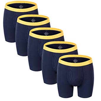 ZonBaiLon Mens Bamboo Underwear Boxer Briefs Long Leg Underpants for Men M L XL 2XL 3XL