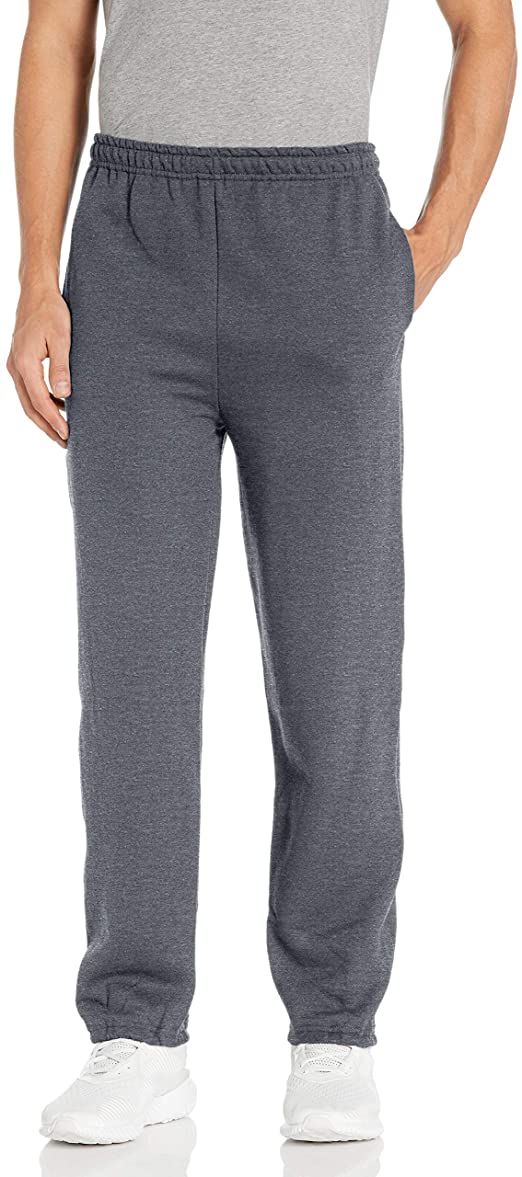 Gildan Mens Fleece Elastic Bottom Pocketed Pant Sweatpants