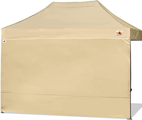 ABCCANOPY Instant Canopy SunWall for 10x15 Feet Straight Leg pop up Canopy, 1 Pack Sidewall Only, Beige