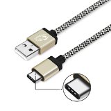 USB Type C Cambond 66ft  2M Braided USB-C With Reversible Connector for Nexus 6P Nexus 5X OnePlus Two New Macbook 12 inch Google ChromeBook Pixel Nokia N1 Pixel Cand More Gold