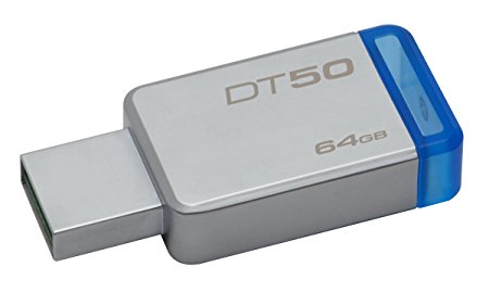 Kingston Digital 64GB USB 3.0 Data Traveler 50, 110MB/s Read, 15MB/s Write (DT50/64GB)