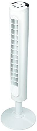 Honeywell White Comfort Control Tower Fan, Slim Design, Powerful Cooling, 1 Pack