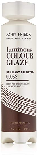 John Frieda Brilliant Brunette Liquid Shine Clear Glaze, 6.5 Fluid Ounce