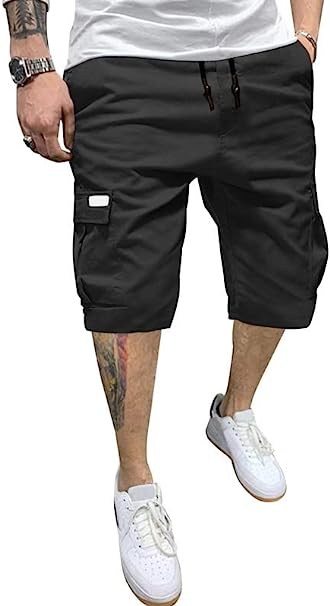 PIDOGYM Men's Classic Cargo Shorts, Waterproof Hiking Shorts Loose Fit Cargo Short with 6 Pockets