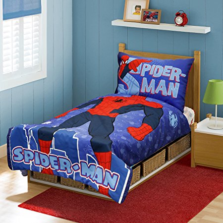 Marvel Spiderman I am Spiderman Toddler Bed Set, Multi