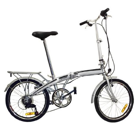 Best Choice Products Shimano 6 Speed Bike Fold Storage Folding Bike 20One Size Silver