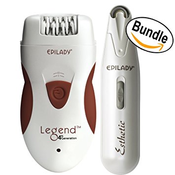 Epilady Legend 4th Generation and Epilady Esthetic Facial Epilator - Bundle Kit Value Pack.