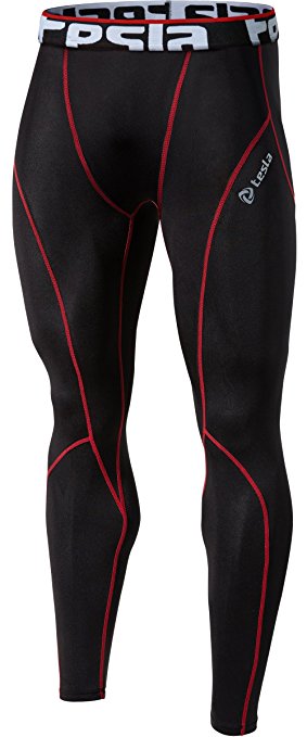 Tesla Men's Compression Pants Baselayer Cool Dry Sports Tights Leggings P16 / MUP09 / MUP19