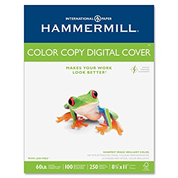 Hammermill Color Copy Digital Cover Stock, 60 lbs., 8-1/2 x 11, White, 250 Sheets