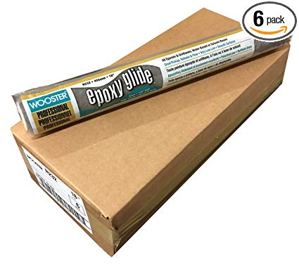 Wooster Brush R232-18 1/4-Inch Nap Epoxy Glide Roller Cover, Pack of 6