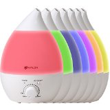 Avalon Ultrasonic Cool Mist Humidifier With Filter Aroma Diffuser 7 Bright Color LED Nightlights With Quiet Operation Technology Auto Shutoff ETL Safety Approved For Households With Children