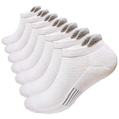 Men's Low Cut Running Sock Cotton 3/7 Pack Performance Comfort No Show Athletic Cushion Socks Tab L and XXL