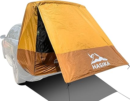 Hasika Camping Tent 2 Person Sun Shade Privacy Shelter Easy Set Up 120 Seconds Waterproof 3000MM UPF 50  Yellow