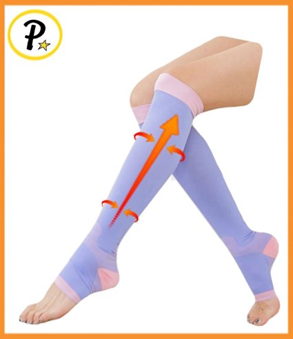 Presadee Women’s 20-30 mmHg Graduated Compression Medical Nurse Leg Calf Knee High Circulation Socks