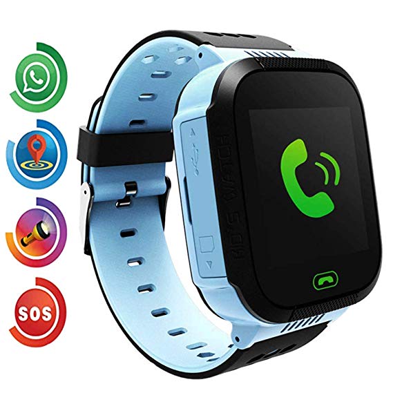Benobby Kids Smart Watch for Boys and Girls Children GPS Touch Phone Wrist Watch with 1.44" Touch Screen and Anti-Lost SOS Call GPS LBS Locator Smartwatch for Kids Gift, Compatible with iOS & Android