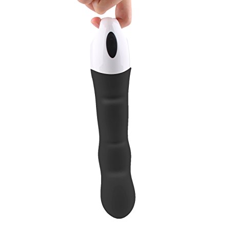 BigBanana USB Rechargeable Vibrator 7 Modes 100% Waterproof Vibrator Female G-spot Stimulator (Black4)