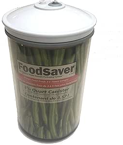 FoodSaver T02-0037-01 3-1/4-Quart Round Food-Storage Canister with Vacuum-Seal Lid