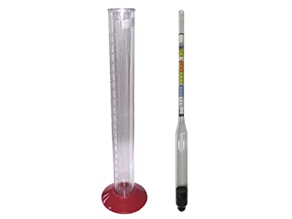 Home Brew Ohio 6839-5068 Triple Scale Hydrometer and Test Jar Combo