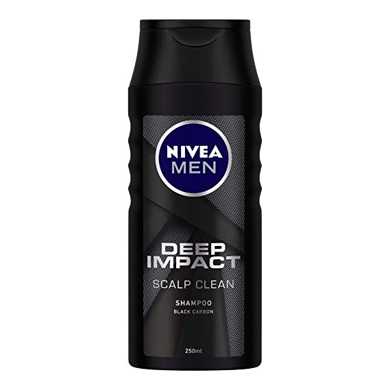 Nivea Deep Impact Scalp Clean Shampoo - Black Carbon, 250ml Bottle