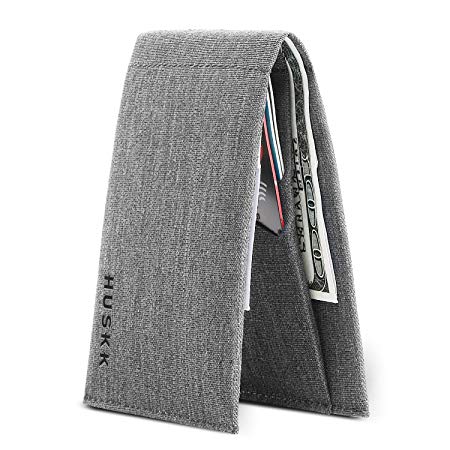 Slim Mens Wallets RFID Minimalist - Wallet Card Holder (Light Grey)