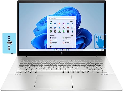 HP Envy 17t 17.3" Touchscreen FHD IPS Laptop (Intel i7-1260P 12-Core 2.10GHz, 16GB RAM, 2TB PCIe SSD, Intel Iris Xe, Backlit KYB, 2 Thunderbolt 4, WiFi 6E, BT 5.3, Win 11 Home) w/Dockztorm Dock