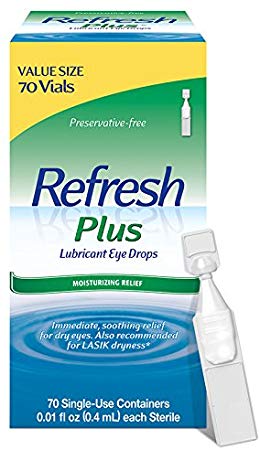 Refresh Plus Lubricant Eye Drops, Value Size, 70-0.01 Fluid Ounce (0.4 ml) Containers