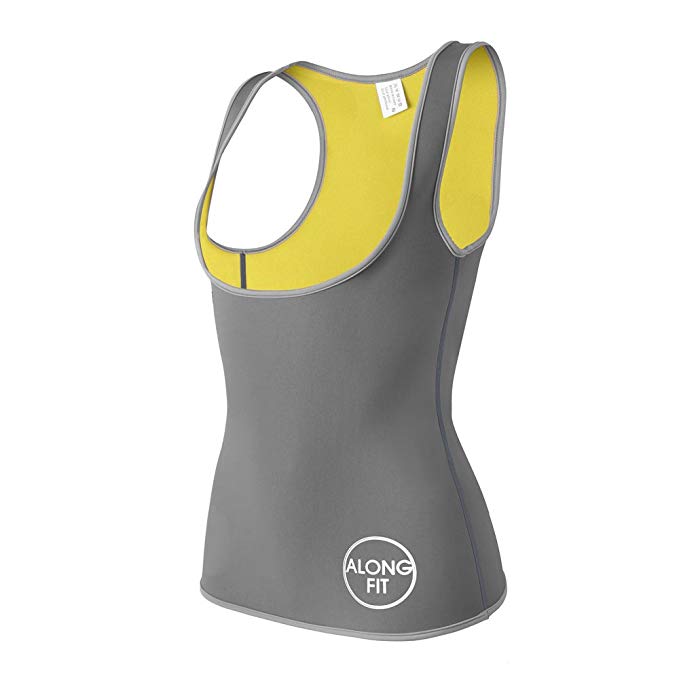 ALONG FIT Neoprene Long Torso Waist Trainer for Women Sauna Vest Corset for Weight Loss Hot Slimming Sweat Vest Tank Top