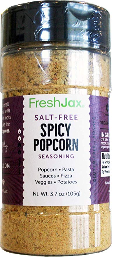 FreshJax Premium Gourmet Spice Blends (Spicy Popcorn Seasoning - Salt Free)