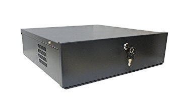 Kenuco Small Heavy Duty 16 Gauge 18" x 18" x 5" DVR Security Lockbox with Fan