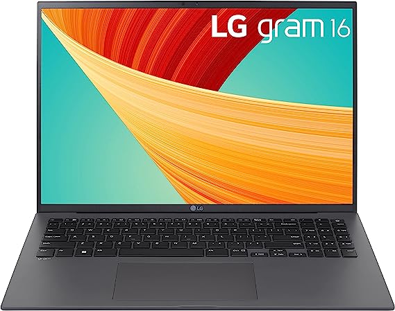 LG Gram 16” Lightweight Laptop, Intel 13th Gen Core i5 Evo Platform, Windows 11 Home, 16GB RAM, 512GB SSD, Gray